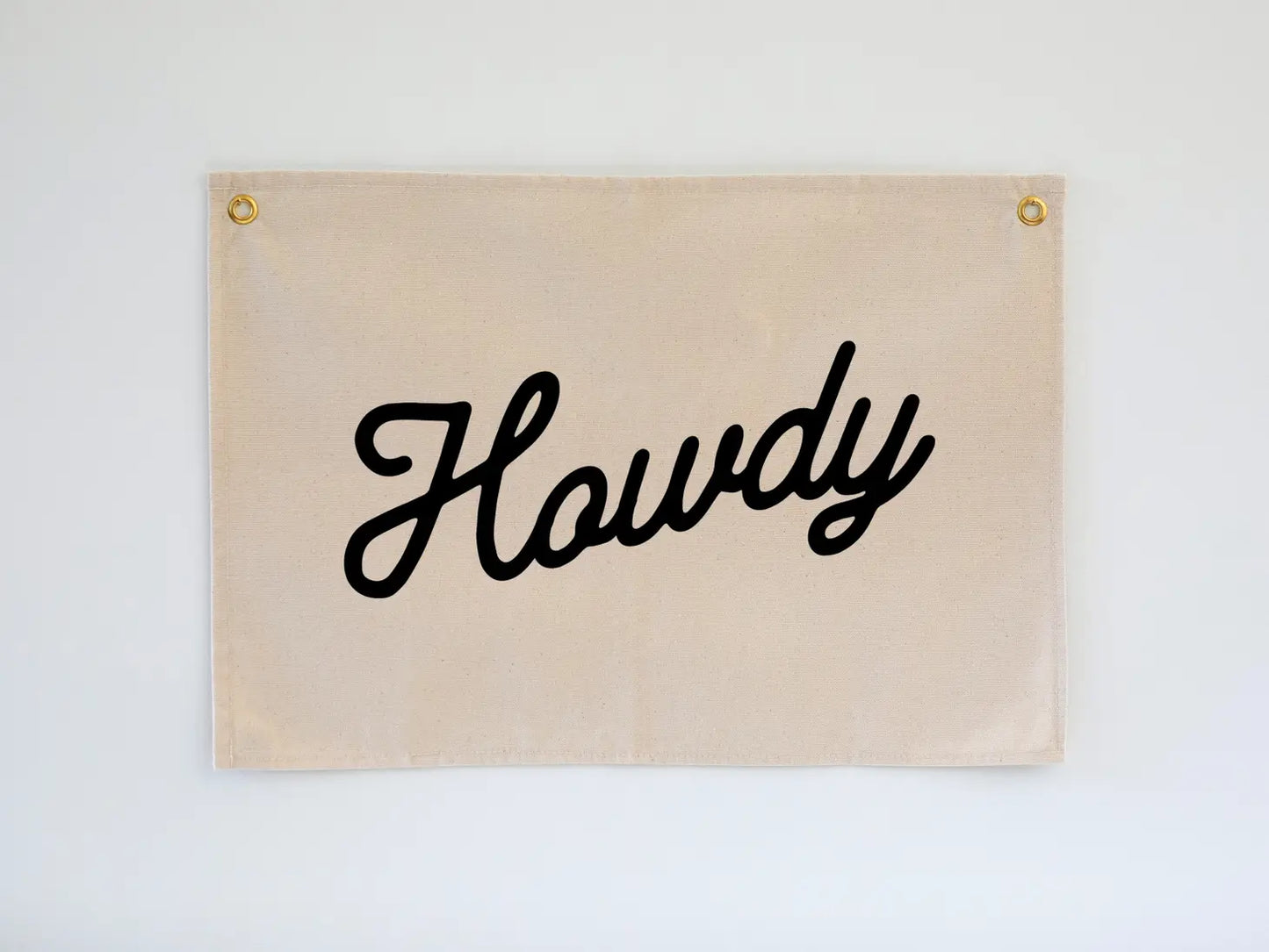 Howdy Canvas Banner